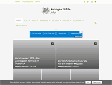 Tablet Screenshot of kunstgeschichte.info
